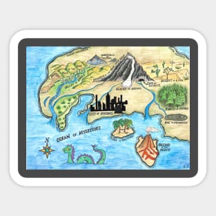 Inner Geographies Map Sticker